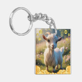 山羊〔占星術の〕十二宮図標識 キーホルダー (正面左)