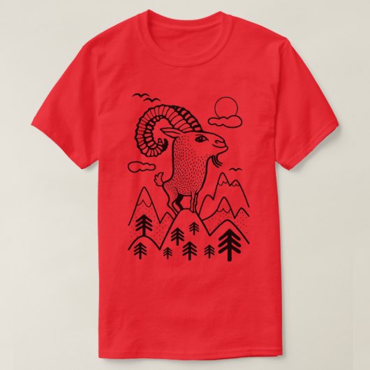 山羊(3) Tシャツ (デザイン正面)