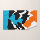 山脈が流れる川の風景 バスタオルセット (ハンドタオル)