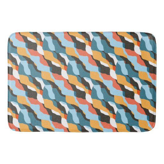 山脈の波 バスマット (正面)