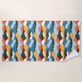 山脈の波 ビーチタオル (正面)