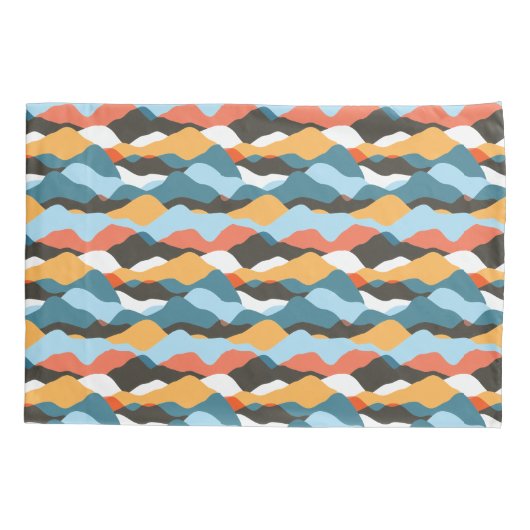 山脈の波 枕カバー (裏面)