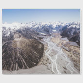 山脈の航空写真 ラッピングペーパー (フラット)