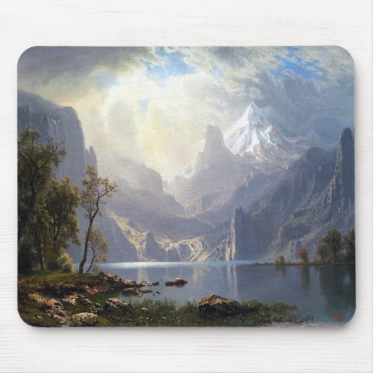 山脈タホ湖のアルバートBierstadt マウスパッド (正面)