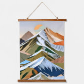 山脈素晴らし山脈 吊り下げ型タペストリー (正面)