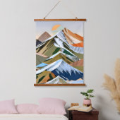 山脈素晴らし山脈 吊り下げ型タペストリー