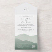 山脈結婚 オールインワン招待状 (内側)