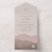 山脈結婚 オールインワン招待状 (内側)