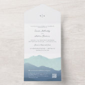山脈結婚 オールインワン招待状 (内側)