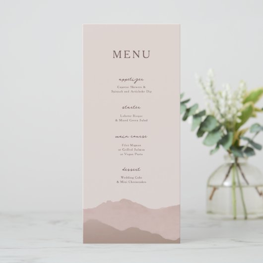 山脈結婚 メニュー (スタンド正面)