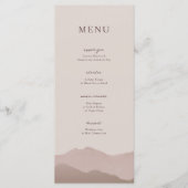 山脈結婚 メニュー (正面)