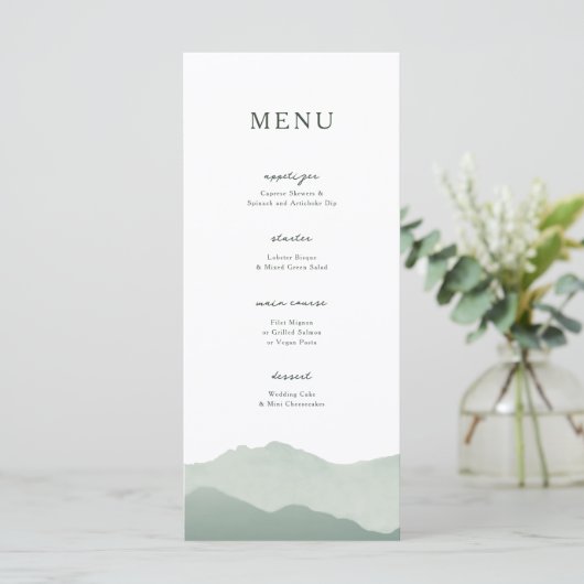 山脈結婚 メニュー (スタンド正面)