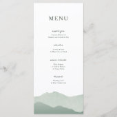山脈結婚 メニュー (正面)