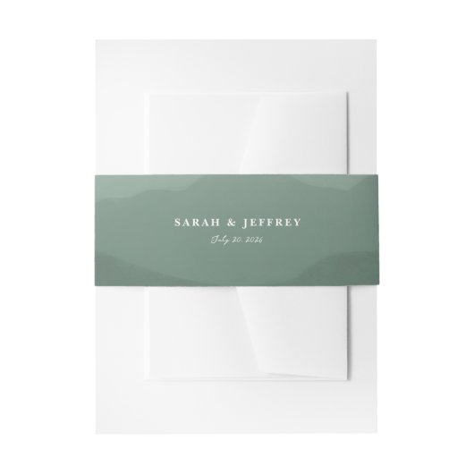 山脈結婚 招待状ベリーバンド (正面例)