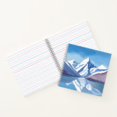 山脈 | 青い水色（横） ノートブック (内部)