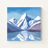山脈 | 青い水色（横） ノートブック (裏面)