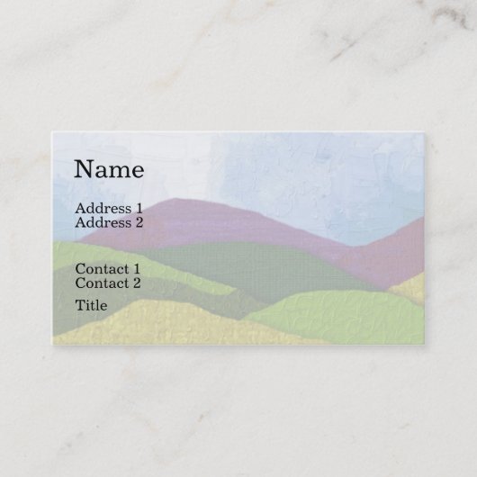 山腹の名刺 名刺 (正面)