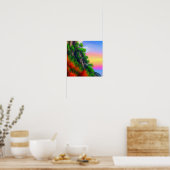 山腹の木のポスター ポスター (キッチン)