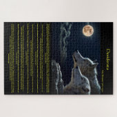 山腹の白オオカミ  ジグソーパズル (横)