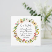 山腹ワイルドフラワーウォータカラ結婚ーの セーブザデート (スタンド正面)