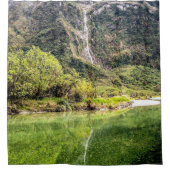 山自然の流れ シャワーカーテン (正面)