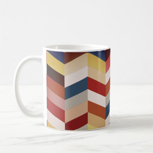 山自然カラフル形 コーヒーマグカップ (左)