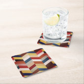 山自然カラフル形 スクエアペーパーコースター (インサイチュ)