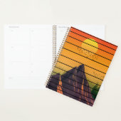 山自然ヴィンテージ夕日の景色 プランナー手帳 (ディスプレー)