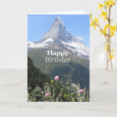 山自然撮影ハッピーバースデーカード カード (黄色い花)