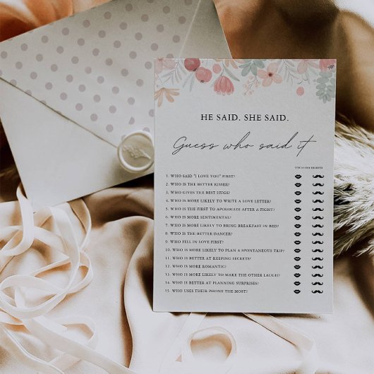 山花がシューゲームのテンプレートを言った。 招待状