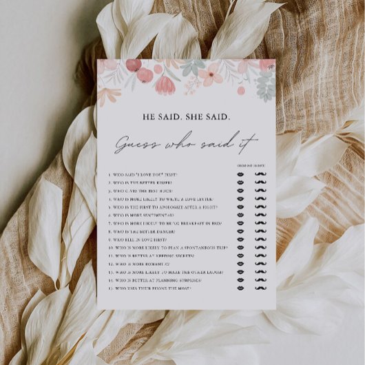 山花がシューゲームのテンプレートを言った。 招待状