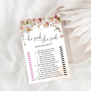 山花が彼女がブライダルシャワーの試合を言った