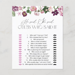 山花が彼女がブライダルシャワーゲームを言った