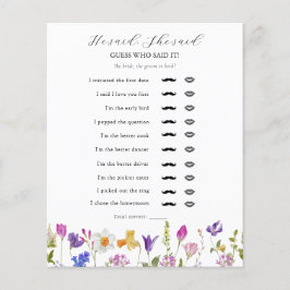 山花と言って、彼女はブライダルシャワーゲームを言った