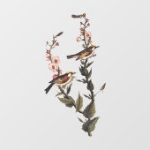 山花に咲く栗の鳥 ウィンドウサイン (シート)