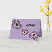 山花の紫のリアリスティックなサ絵画ルシフィ カード (黄色い花)