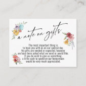 山花の贈り色彩の鮮やか物に関す結婚るメモ エンクロージャーカード (正面)