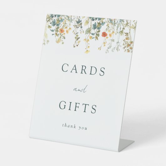 山花エレガントの結婚式のカードと贈り物 台座サイン (正面)
