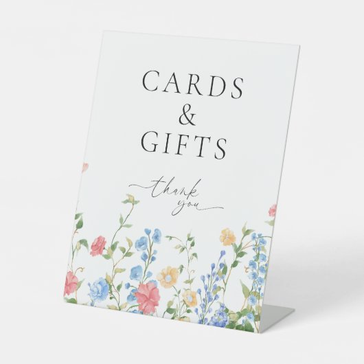 山花エレガントの結婚式のカードと贈り物 台座サイン (正面)