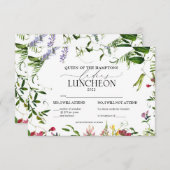 山花エレガントチャリティランチ 出欠カード (正面/裏面)