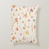 山花フローラベビーパーソナライズされた枕 アクセントクッション (裏面(縦))