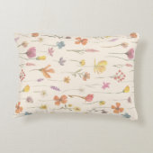 山花フローラベビーパーソナライズされた枕 アクセントクッション (裏面)