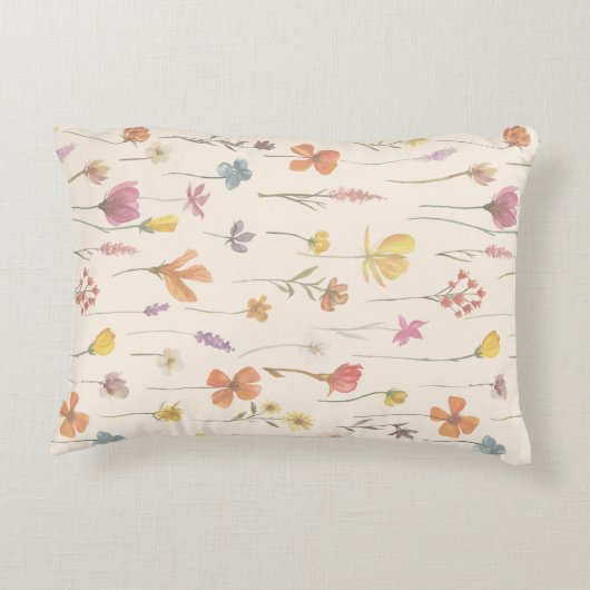 山花フローラベビーパーソナライズされた枕 アクセントクッション (裏面)