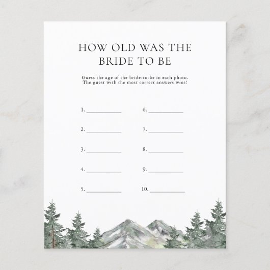 山花嫁がゲームカードになる年齢 (正面)