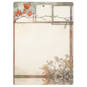 山花書三つ花紅花 クリップボード (裏面)