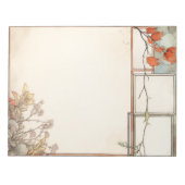 山花書三つ花紅花 ノートパッド (正面)