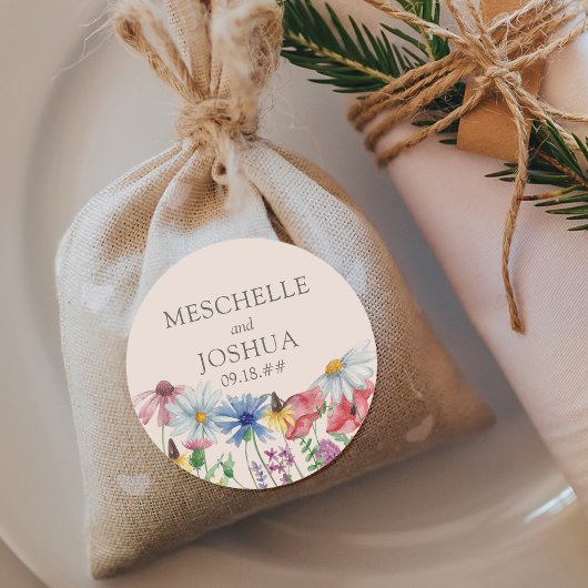 山花結婚新郎国花 ラウンドシール