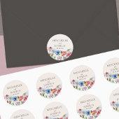 山花結婚新郎国花 ラウンドシール