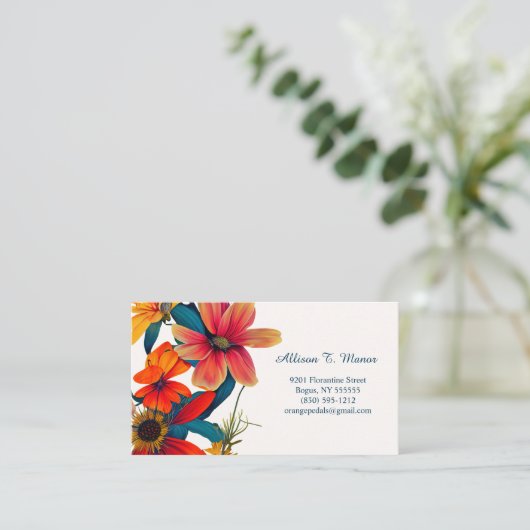 山花繁盛の名刺 名刺 (スタンド正面)