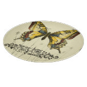 山花飾り蝶 カッティングボード (角)